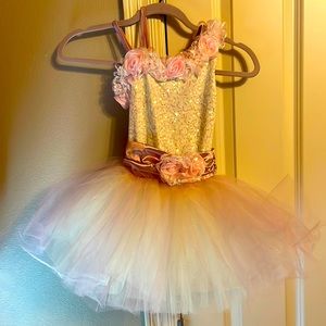 Weissman mauve and white with flowers leotard